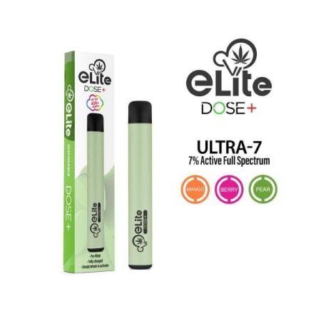 Изчерпани продукти  CBD вейп наргиле eLite DOSE+ MANGO ULTRA-7 450 + дръпки